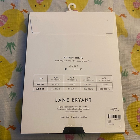 Lane Bryant Day Sheer Plaza Taupe E/F Pantyhouse - Picture 2 of 2